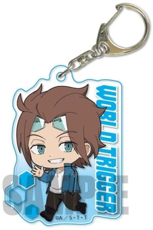 Yuichi Jin World Trigger Tekutoko Acrylic Key Chain Key Ring [USED]