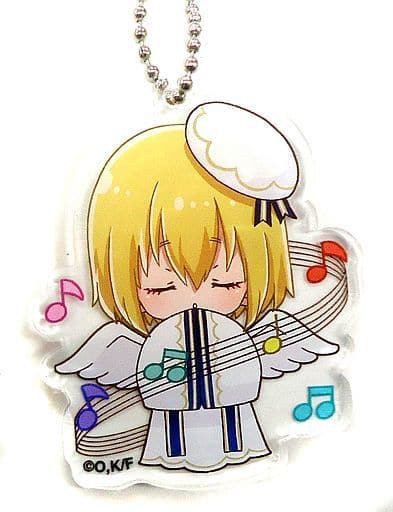 Fire Force Iris Mini Character Acrylic Keychain Christmas Ver. Karaoke Manekineko Exclusive Keychains [USED]