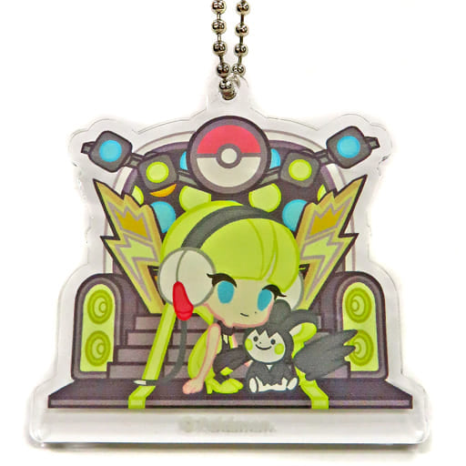 Elesa Emolga Background Type Pokemon Black and White Die-Cut Acrylic Charm Collection Trainers Collection Sazanami Town Pokemon Center Limited Charm [USED]