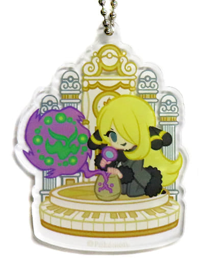 Cynthia Spiritomb Background Type Pokemon Black and White Die-Cut Acrylic Charm Collection Trainers Collectionsazanami Town Pokemon Center Limited Charm [USED]
