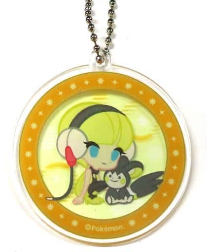 Elesa Emolga Circular Pokemon Black and White Die-Cut Acrylic Charm Collection Trainers Collectionsazanami Town Pokemon Center Limited Charm [USED]