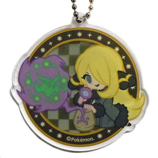 Cynthia Spiritomb Circular Pokemon Black and White Die-Cut Acrylic Charm Collection Trainers Collectionsazanami Town Pokemon Center Limited Charm [USED]