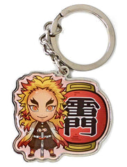 Kyojuro Rengoku Kaminarimon Demon Slayer: Kimetsu no Yaiba Metal Keychain Asakusa Limited Key Chain [USED]
