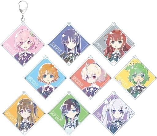 Riri Hitotsuyanagi, etc. Assault Lily: Bouquet Ani-Art Trading Acrylic Keychain All 9 Types Set Key Chain [USED]