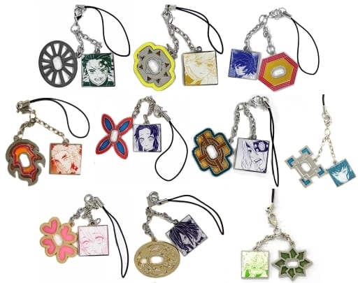 Zenitsu Agatsuma, etc. Demon Slayer: Kimetsu no Yaiba Stained Charm Collection All 10 Types Set Charm [USED]