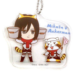Mikasa Ackerman Rascal Rascal X Attack on Titan Part 2 Acrylic Key Chain Key Chain [USED]