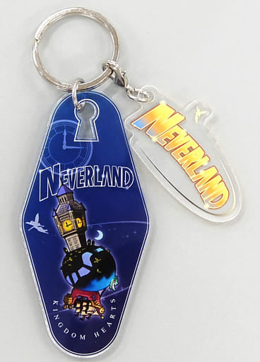 Neverland Kingdom Hearts Melody of Memory Motel Key Chain Oh My Cafe Artnia Square Enix Cafe Oh My Cafe Limited Key Chain [USED]
