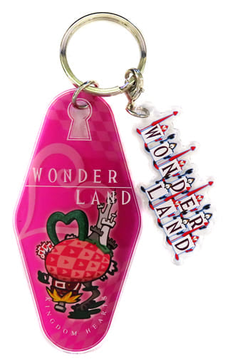 Wonderland Kingdom Hearts Melody of Memory Motel Key Chain Oh My Cafe Artnia Square Enix Cafe Oh My Cafe Limited Key Chain [USED]