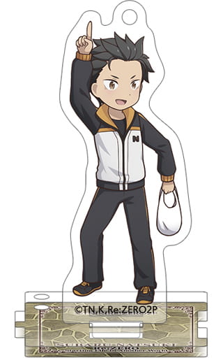 Subaru Natsuki Re:ZERO -Starting Life in Another World- Acrylic Key Chain Collection with Stand Akusuta! Key Chain [USED]