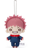 Yuji Itadori Jujutsu Kaisen Nitotan Plush Toy with Ball Chain Key Chain [USED]