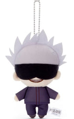 Satoru Gojo Jujutsu Kaisen Nitotan Plush Toy with Ball Chain Key Chain [USED]