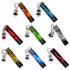 Satoru Gojo, etc. Jujutsu Kaisen Trading Room Key Chain Pri Coffret Ver. 7-Eleven Limited All 8 Types Set Key Chain [USED]