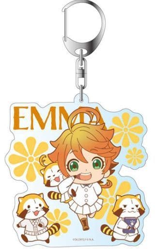Emma Rascal Friendly Ver. The Promised Neverland X Rascal Deka Key Chain Key Chain [USED]