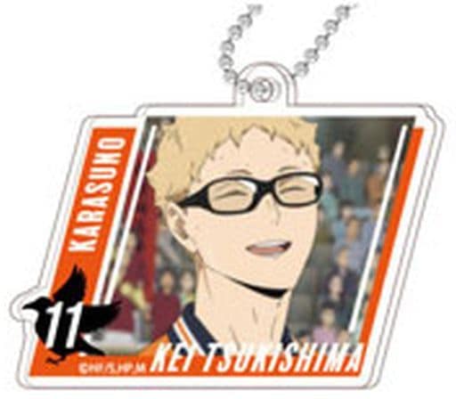 Kei Tsukishima Haikyu!! TO THE TOP Decofla Acrylic Key Chain Karasuno High School Key Chain [USED]