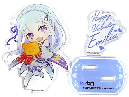 Emilia Re:ZERO -Starting Life in Another World- Acrylic Stand Cookpadlive Cafe Seireisai Limited Acrylic Stand [USED]