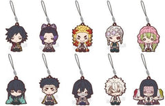 Mitsuri Kanroji, etc. Demon Slayer: Kimetsu no Yaiba Nitotan Rubber Mascot Vol.5 All 10 Types Set Key Ring [USED]