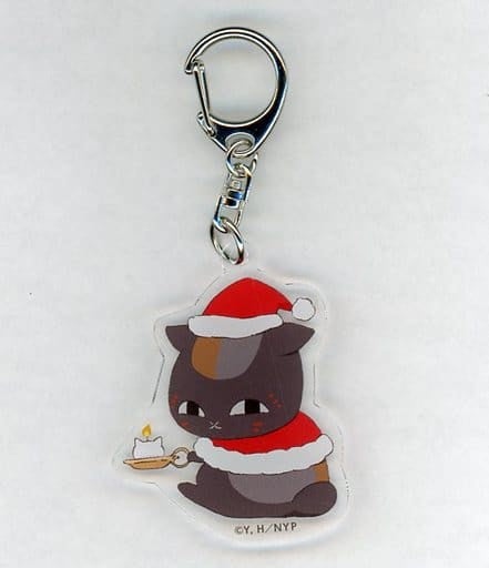 Black Nyanko Natsume's Book of Friends: The Waking Rock and the Strange Visitor Acrylic Key Chain Decotto by animatecafe Limited Key Chain [USED]