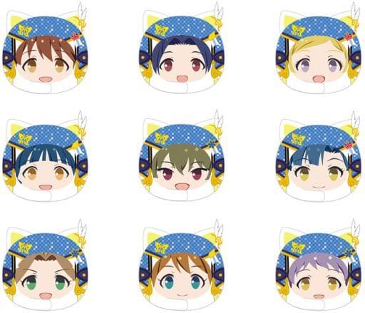 Hagiwara Yukiho, etc. THE IDOLM@STER Million Live! Anizukin 3rd All 9 Types Set Key Ring [USED]