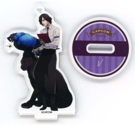 Devil May Cry 5 Special Edition V Acrylic Stand Keychain Capcom Cafe Limited Keychains [USED]
