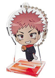 Yuji Itadori Jujutsu Kaisen Deformed Acrylic Key Chain Sega Collaboration Cafe Limited Key Chain [USED]