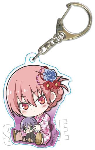 Yuzaki Tsukasa Yukata TONIKAWA: Over The Moon For You Gyugyutto Acrylic Key Chain Key Ring [USED]