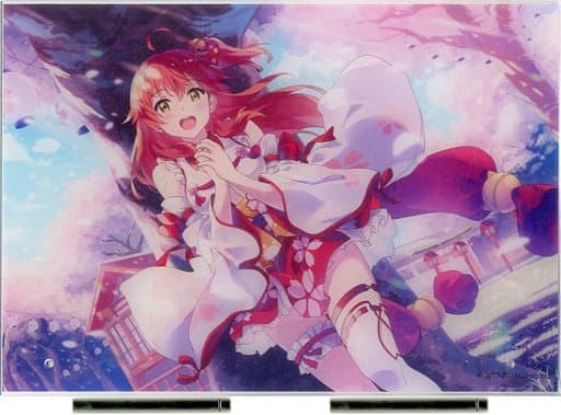 Sakura Miko VTuber Hololive Narumi Nanami Original Illustration Acrylic Panel Birthday Commemorative Voice 2020 Complete Set With Benefits Included Benefits Acrylic Stands [USED]