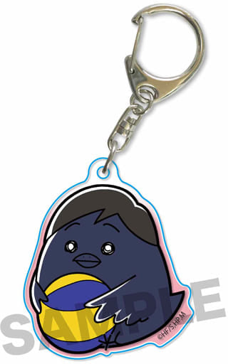 Chikara Ennoshita Haikyu!! TO THE TOP Gyugyutto Acrylic Key Chain Key Ring [USED]