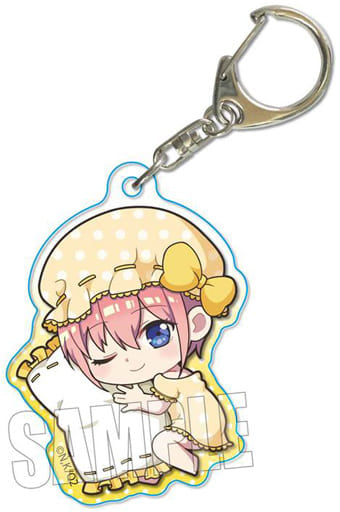 Ichika Nakano The Quintessential Quintuplets 2 Gyugyutto Acrylic Key Chain Good Night Ver. Key Ring [USED]
