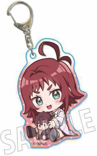 Kusuri Yakuzen The 100 Girlfriends Who Really, Really, Really, Really, Really Love You Gyugyutto Acrylic Key Chain Key Ring [USED]