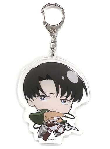 Levi Ackerman Attack on Titan Tsun!Kyawa Clear Key Chain Key Chain [USED]