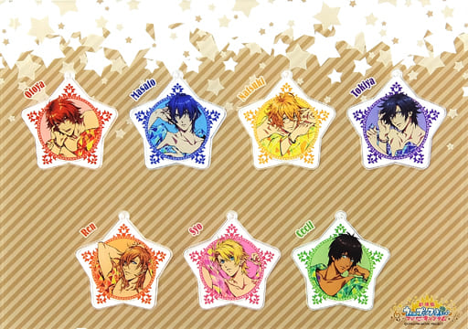 STARISH Uta no Prince Sama Movie: Maji Love Kingdom Flower Series STARISH Acrylic Key Chain Set Kinkurido Limited Advance Ticket Bundled with Original Acrylic Key Chain Set Key Chain [USED]