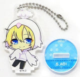 Aoi Satsuki Chibi Chara Tsukiuta. THE ANIMATION2 Trading Acrylic Stand Key Chain Tobu Zoological Park Limited Key Chain [USED]