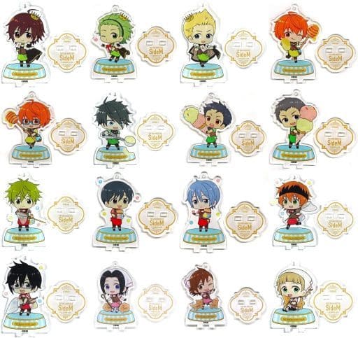 Toma Amagase, etc. THE IDOLM@STER SideM Trading Acrylic Stand Key Chain Sweetie Wonderland Ver. Group C animate cafe Limited All 16 Types Set Key Chain [USED]