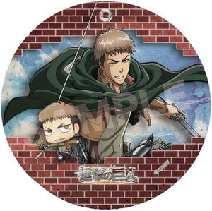 Jean Kirstein 04 Attack on Titan Leather Coaster Key Ring Key Chain [USED]