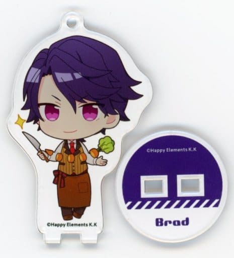 Brad Beams Helios Rising Heroes Trading Acrylic Stand Key Chain animate cafe Limited Key Chain [USED]