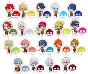 Akira Otori, etc. Helios Rising Heroes Trading Acrylic Stand Key Chain animate cafe Limited All 19 Types Set Key Chain [USED]