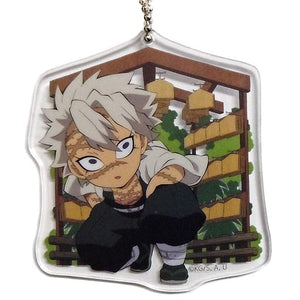 Sanemi Shinazugawa Miyazaki Demon Slayer: Kimetsu no Yaiba Local SD Acrylic Charm Miyagi Venue Limited Ver. Total Concentration Exhibitions Limited Charm [USED]