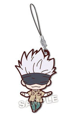 Satoru Gojo Jujutsu Kaisen Nitotan Ending Rubber Mascot Key Chain [USED]
