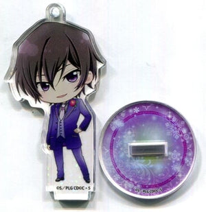 Lelouch vi Britannia Suit Code Geass Lelouch of the Re;surrection Acrylic Stand Key Chain Stellamap Cafe Limited Key Chain [USED]