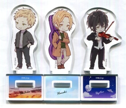 Haruki Nakayama Akihiko Kaji Ugetsu Murata Given Movie Acrylic Stand animate Limited Blu-ray/DVD Purchase Benefits 3 Piece Set Acrylic Stands [USED]