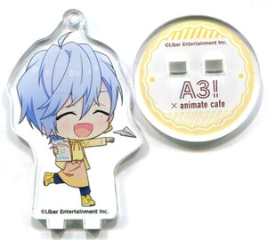 Misumi Ikaruga A3! Trading Acrylic Stand Key Chain Summer Group Ver. animatecafe Business Trip Version Limited Key Chain [USED]