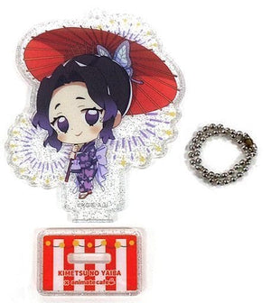 Shinobu Kocho Demon Slayer: Kimetsu no Yaiba Trading Acrylic Stand Key Chain animatecafe Taiximen Store Limited Key Ring [USED]