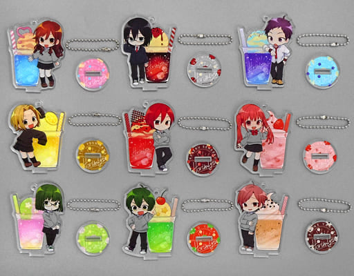Kyoko Hori, etc. Horimiya Trading Acrylic Stand Key Chain Drink Museum in animate Limited All 9 Types Set Key Chain [USED]