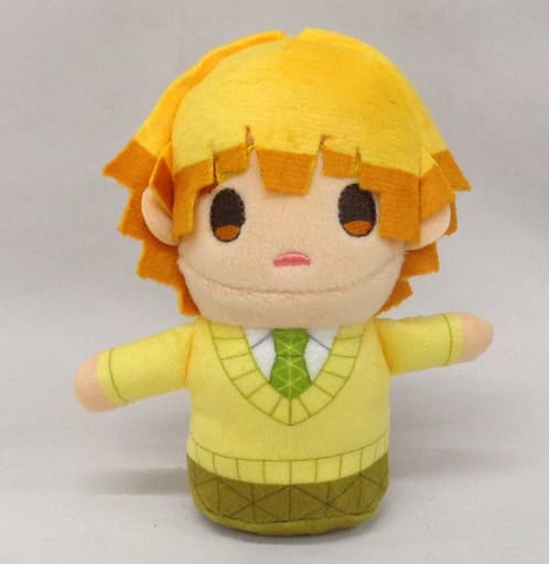 Zenitsu Agatsuma Kimetsu Gakuen Ver. Demon Slayer: Kimetsu no Yaiba Potet Mascot Plush Toys Kimetsu Gakuen Ver. Demon Slayer Festival Online: Anime 2nd Anniversary Festival Aniplex+ Made-To-Order Limited Mascot [USED]