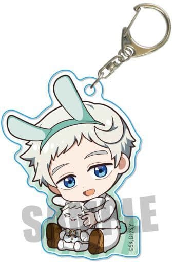 Norman Tsukemimi The Promised Neverland Gyugyutto Acrylic Key Chain Rabbit Ears Ver. Key Chain [USED]