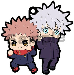 Yuji Itadori Satoru Gojo Jujutsu Kaisen Buddycolle Rubber Mascot Vol.2 Key Ring [USED]