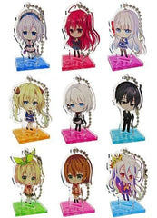 Shirayuki Himeji, etc. Trading Acrylic Stand Key Chain Kadokawa Light Novel Expo 2020 MF Bunko Limited All 9 Types Set Key Chain [USED]