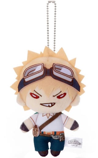 Katsuki Bakugo My Hero Academia Nitotan Outdoor Training Plush Toy with Ball Chain Key Chain [USED]