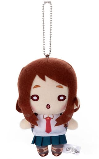 Ochaco Uraraka My Hero Academia Nitotan Outdoor Training Plush Toy with Ball Chain Key Chain [USED]