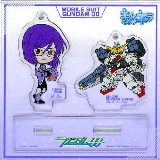 Tieria Erde Gundam Virtue Mobile Suit Gundam 00 TORUPAKA! C3AFA Memorial Acrylic Mascot Prize D Key Chain [USED]